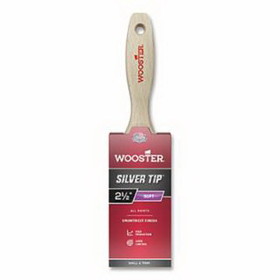 WOOSTER 0052220030 Silver Tip&#174; Paint Brushes, 3 in W, Polyester, wood handle