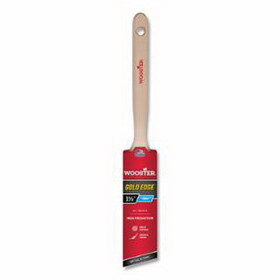 Wooster 0052310014 Gold Edge&#174; Paint Brushes, 1-1/2 in W, Polyester, wood handle