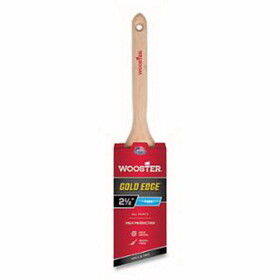 Wooster 0052310024 Gold Edge Paint Brushes, 2-1/2 In W, Polyester, Wood Handle