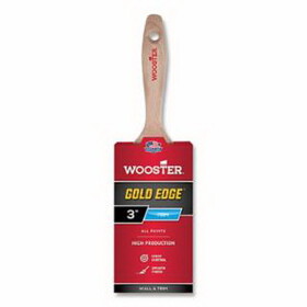 Wooster 0052320030 Gold Edge&#174; Paint Brushes, 3 in W, Polyester, wood handle