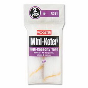 Wooster 00R2110040 High-Capacity Yarn Mini-Koter&#174; Mini Roller Covers, 2 Pack, 4 in