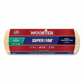WOOSTER 00R2410090 Super/Fab&#174; Roller Covers, 9 in, 3/4 in Nap Length