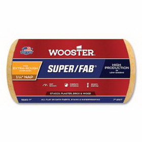 WOOSTER 00R2430090 Super/Fab&#174; Roller Covers, 9 in, 1 1/4 in Nap Length