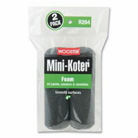 Wooster 00R2640040 Foam Mini-Koter&#174; Mini Roller Covers, 2 Pack, 4 in