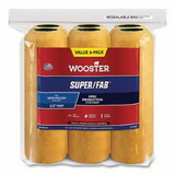 Wooster 00R7500090 Super/Fab® Roller Covers, 9 in, 1/2 in Nap Length