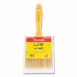WOOSTER 0Q31080040 Soft Tip® Paint Brushes, 4 in W, Synthetic blend, plastic handle