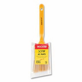 WOOSTER 0Q32080020 Soft Tip&#174; Paint Brushes, 2 in W, Synthetic blend, plastic handle