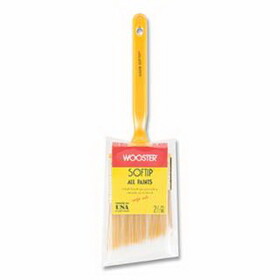 Wooster 0Q32080024 Soft Tip&#174; Paint Brushes, 2-1/2 in W, Synthetic blend, plastic handle