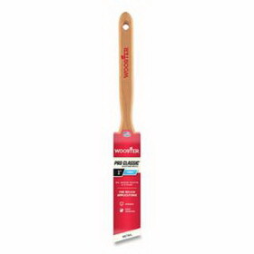 Wooster 0Z12930010 Pro Classic&#174; Black China Bristle Paint Brushes, 1 in W, Black China bristle, wood handle