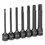 Grey Pneumatic 1247MH Impact Hex Driver Set, 3/8 in Drive, Metric, 4 mm to 12 mm, 7-Pc 4 in Length, Price/1 EA