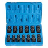 Grey Pneumatic 1313UM Impact Socket Set, 1/2 in Drive, Metric, 6-point, 12 mm to 24 mm Socket Size, 13-Pc Standard Length