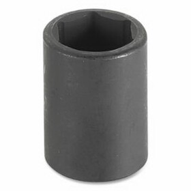 Grey Pneumatic 2024M Standard Length Impact Socket, 1/2 in Drive Size, 24 mm Socket Size, Hex, 6-point
