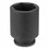 Grey Pneumatic 3018D Deep Length Impact Socket, 3/4 in Drive Size, 9/16 in Socket Size, Hex, 6-point, Price/1 EA