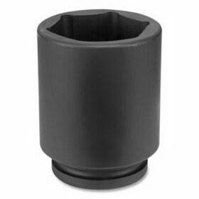Grey Pneumatic 4048D Deep Length Impact Socket, 1 in Drive Size, 1-1/2 in Socket Size, Hex, 6-point