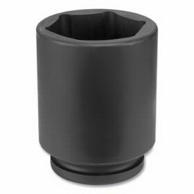 Grey Pneumatic 4066D Impact Socket, 1 In Drive Size, 2-1/16 In Socket Size, Hex, 6-Point, Deep Length
