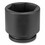 Grey Pneumatic 4070R Standard Length Impact Socket, 1 in Drive Size, 2-3/16 in Socket Size, Hex, 6-point, Price/1 EA