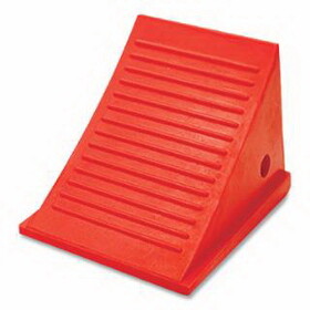 Checkers UC1500-6 General Purpose Utility Wheel Chock, 11.5 In L X 8.5 In W X 8.5 In H, Orange, Includes Mounting Hole