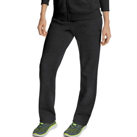 champion women's fleece open bottom pant