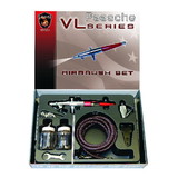 Paasche VLS-202S Airbrush Set W/Metal Handle & All Three Heads