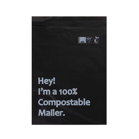 TOPTIE Compostable Mailers 100PCS, Self-Seal and Waterproof Shipping Bags for Clothing