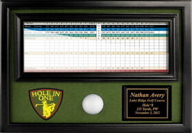 ProActive Sports Hole In One Ball & Scorecard Display - Blk