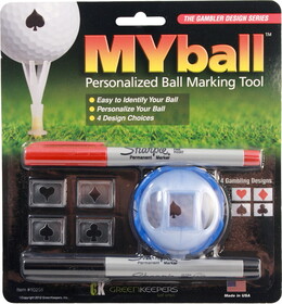 Greenskeeper MYball Marking Tool Gambler Series