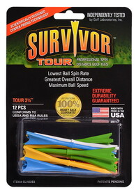 Green Keepers Survivor Tour Tees 3 1/4" 12 pack