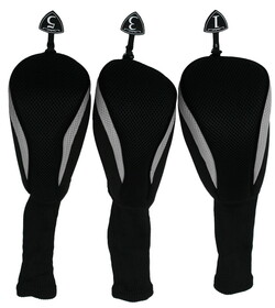 ProActive Sports Neo-Fit Head Covers 3HC Black/Lite Grey