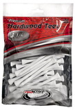 ProActive Tees 3 1/4" 100 pack--White