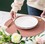 Muka 4 pcs Waterproof PU Round Placemats Heat Resistant Table Mats for Kitchen Dining Table, Diameter 13"