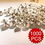 Aspire 1000PCS 10mm Silver Tone Bells Wholesale, DIY Party Favors