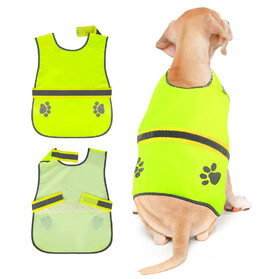 Muka Dog Reflective Safety Vest, Pet Jacket Puppy Waterproof Clothes for Outdoor Activities