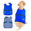 Muka Embroidered Dog Reflective Vest, Pet Safety Vest Waterproof Blue Jacket for Puppy, Add Your Design