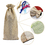 Custom 12 PCS Jute Wine Bags 14 x 6 Inches, Design Your Burlap Bottle Gift Bag with Drawstring