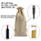 TOPTIE Custom Burlap Wine Bags for 750ml Bottle, Design Your Jute Bottle Gift Bag with Drawstring, 14 x 6 Inches