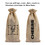 TOPTIE 12 Pcs Burlap Wine Bags for 750ml Bottle, Hessian Wine Bottle Drawstring Gift Bags, 14 x 6 Inches (Linen)