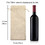 TOPTIE 12 Pcs Burlap Wine Bags for 750ml Bottle, Hessian Wine Bottle Drawstring Gift Bags, 14 x 6 Inches (Gray)