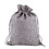 TOPTIE 50 PCS Burlap Gift Wrap Bags with Drawstring, 4"x5.5" Linen Jewelry Pouches, Wedding Party Favor Bags (GRAY)