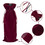 TOPTIE 12 PCS Velvet Gift Wrap Bags for Wine Bottle 750ml, 6.3 x 15 Inches Drawstrings Bags, Wedding Party Accessories