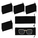 TOPTIE 50 PCS Velvet Gift Bags for Sunglasses Cell Phone, Microfiber Storage Pouch with Drawstring