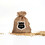TOPTIE Custom 50 PCS Jute Drawstring Bags, Logo Printed on Natural Burlap Gift Bags, 4 x 6 Inches Storage Bags