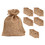 TOPTIE 50 PCS Natural Jute Gift Bag with Rope Drawstring, 4x6 Inches Burlap Storage Bags, Christmas Decoration Bags
