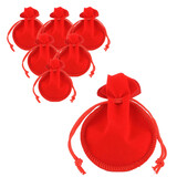 TOPTIE Velvet Gift Bag Jewelry Storage Bag 50 PCS, Calabash Pouch with Drawstring Christmas Party Favors