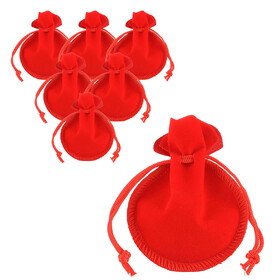 TOPTIE Velvet Gift Bag Jewelry Storage Bag 50 PCS, Calabash Pouch with Drawstring Christmas Party Favors