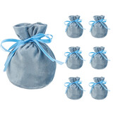 TOPTIE 20 PCS Round Velvet Gift Bag for Wedding, Jewelry Storage Pouch Bag for Events Party Favors