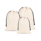 TOPTIE Extra Large Cotton Drawstring Bag High-Capacity Travel Storage Sack 19.7 X 26.7 Inches