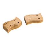 Packnwood 209BBAHAYA 4 Holes Thick Bamboo Paddle Pick Holder - 3.2 x 1.6 in., 10 pcs/ Case