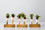 Packnwood 209BBAHAYA 4 Holes Thick Bamboo Paddle Pick Holder - 3.2 x 1.6 in., 10 pcs/ Case, Price/Case