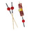 Packnwood 209BBATAMI ATAMI - Bamboo Pick Black End With Red Bead - 3.1 in., 2000 pcs/ Case, Price/Case