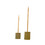 Packnwood 209BBBHUT15 BOOT Single Prong Bamboo Skewer With Block End - 5.9 in.
